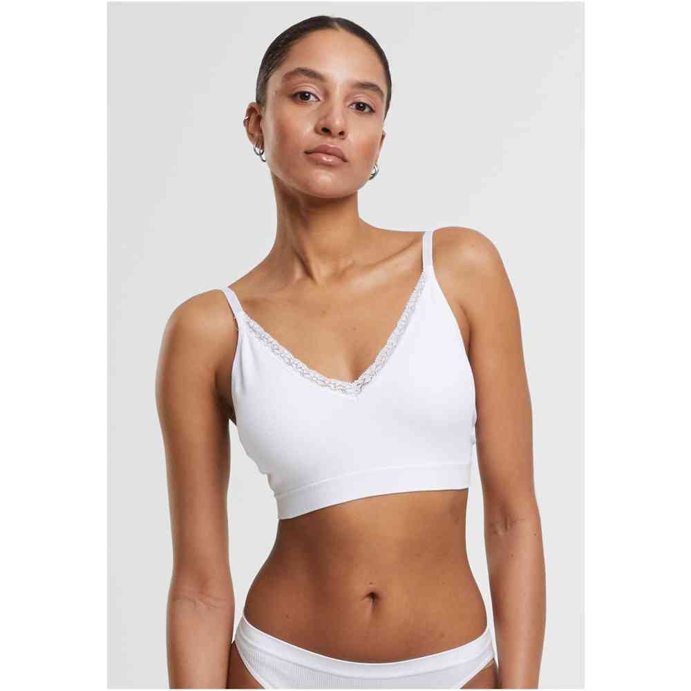 Urban Classics - Padded Rip 2Pack BH - Weiß/Weiß